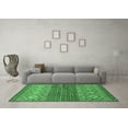 thumbnail image 3 of Ahgly Company Indoor Square Abstract Emerald Green Modern Area Rugs, 7' Square, 3 of 4