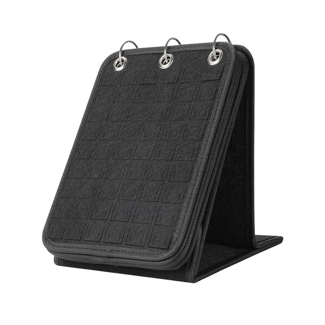 Milaget Pin Display Holder Brooch Collection Board Creative Pin Display Binder Stand Black