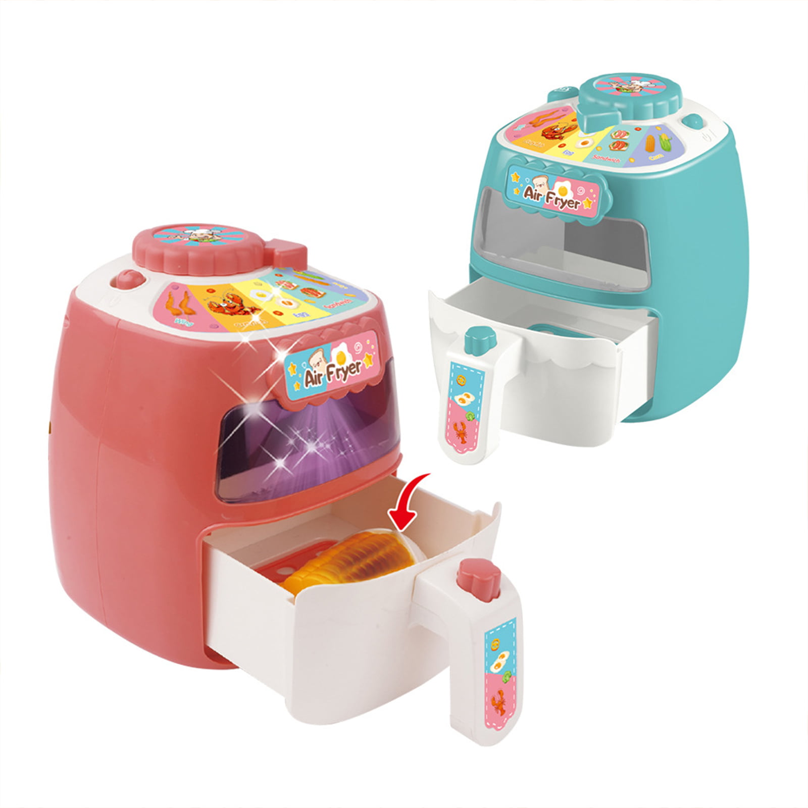  Toy Air Fryer, Play Kitchen Accessories Set for