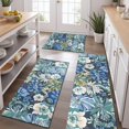 thumbnail image 2 of Pioneer Flower Floral Print Pattern Kitchen Rugs Sets Of 3,Kitchen Runner Rugs Non Skid Washable,Decorative Kitchen Floor Mats for Kitchen,Sink,Laundry,17"x30"+ 17"x47" + 17"x59", 2 of 6