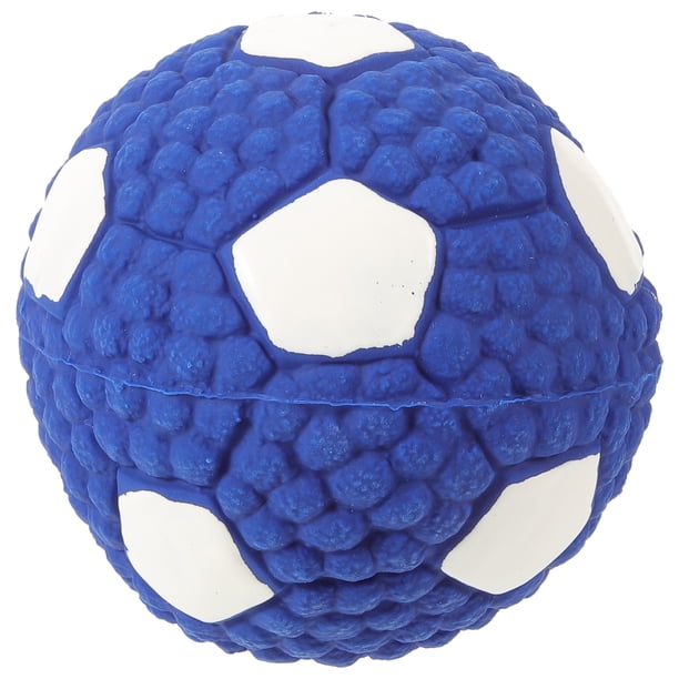 KAKOWELY Pelota de fútbol para perros, pelota para masticar, pelota para perros pequeños, pelota interactiva para perros.