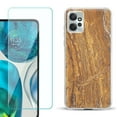 thumbnail image 1 of OneToughShield ® for Motorola Moto G Power 5G 2023 Shockproof Fashion Phone Case, with Tempered Glass Screen Protector - Marble / Earth, 1 of 3
