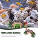 thumbnail image 2 of KAKOWELY Decoración de puente para acuario, puente en miniatura, adorno para pecera, decoración paisajística para acuarios., 2 of 4