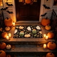 thumbnail image 4 of Halloween Mat Imitation Fleece Floor Mat Bathroom Entryway Carpet Pumpkin Ghost Pattern Non Slip Base Indoor Festival Ambiance Decor, 4 of 6