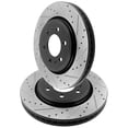 thumbnail image 5 of MotorbyMotor Front Drilled & Slotted Disc Brake Rotor Replacement for 2007-2017 Ford Expedition, 2007-2017 Lincoln Navigator, 2010-2017 Ford F-150-54153, 5 of 7