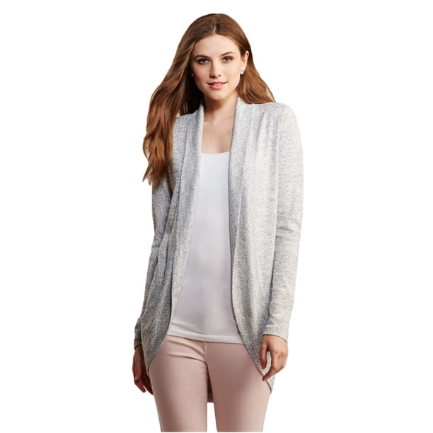 Aeropostale Womens Marled Open Cardigan Suéter, Gris, Mediano Aeropostale Cárdigan