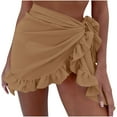 thumbnail image 2 of Rvasteizo Womens Swim Shorts Hollow Knit Beach Cover Up Mini Skirt Swim Bottoms, 2 of 3