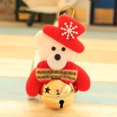 thumbnail image 2 of Adornos navideños colgante para árbol de Navidad muñeco anciano con campana suministros de decoración navideña-M7009 muñeco oso campana dorado: 10x7 cm campana: 5 cm ANGGREK Otros, 2 of 3