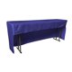 thumbnail image 1 of LA Linen - Mantel de salón de satén nupcial con espalda abierta, 96 por 18 por 30 pulgadas, azul real LA Linen TCbridal_OB_fit_96x18x30_RoyalB50, 1 of 1