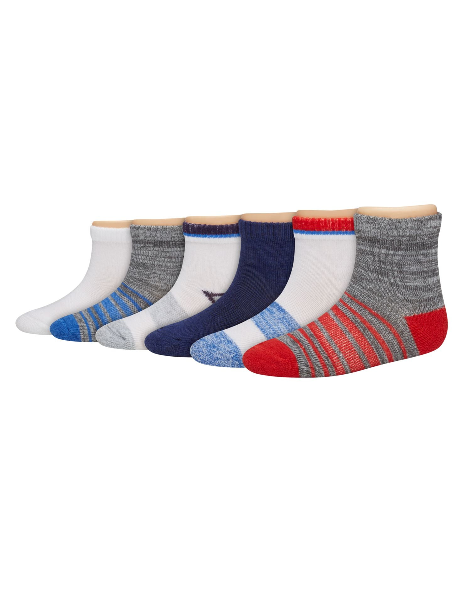 Hanes Toddler Boys 6Pack Ankle Socks, 24M, Assorted Walmart Canada