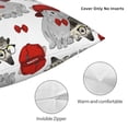 thumbnail image 3 of Yiaed Rabbit And Hedgehog Print Pillow Covers Super Soft Decorative Square Throw Pillow Covers Case Cushion Covers for Sofa Couch Bedroom Car Decor（No pillow core）-18"x18", 3 of 7