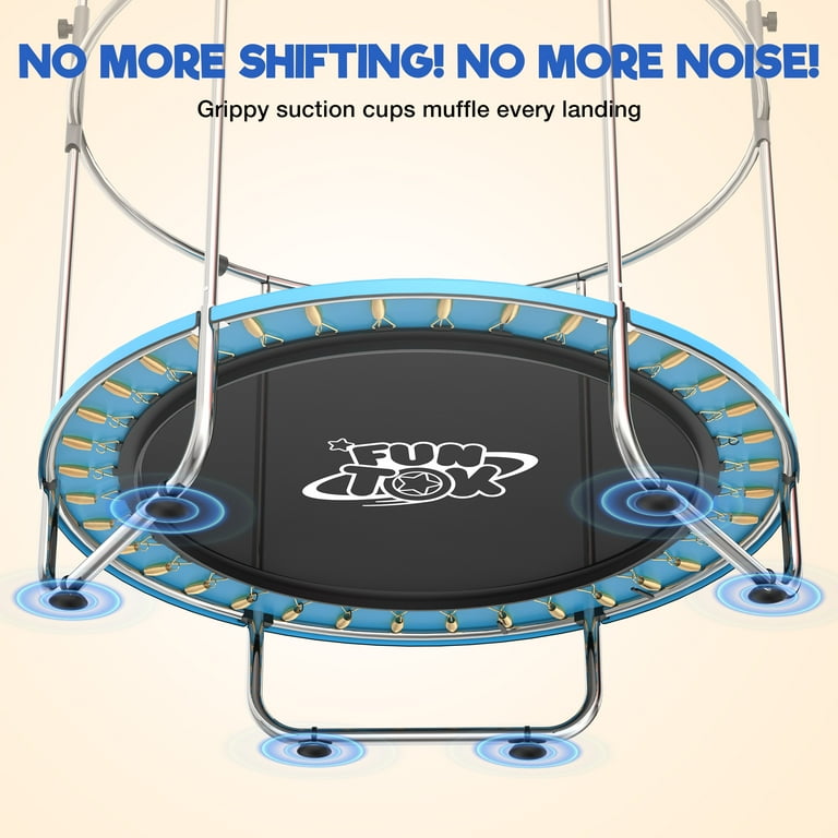 DOUXLIFE Trampoline for Kids w/ Swing 440LBS, 55