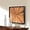 Brown, variant on Warmaxx Rustic Teak Wood Wall Art Decoration 17''x17 Farmhouse Carved Wall Art Décor for Home Living Room Bedroom Office Square Handcrafted Natural Wooden Sunrise Pattern Wall Décor