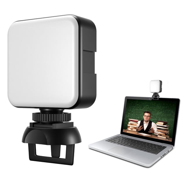 Graflsoa SOOPHO W36 Adjustable Clip-On Video Conference Light with 36 LED Beads, 1200mAh Battery, 5600K Color Temp, 120° Light Angle, USB-C Charging
