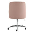 thumbnail image 4 of Serta Style Leighton Home office Chair, Blush Twill Fabric Memory Foam and Height-Adjustable, Pink, 4 of 4