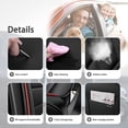 thumbnail image 3 of Fit for Nissan 96% Car Models,Artificial Leather Front Set Car Seat Covers,Airbag-Compatible,Non-Slip Car Seat Cushions,Easy to Install(Red+Black,Standard), 3 of 6