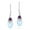 Purple, variant on Gorgeous Moonstone Teardrop Simulated Blue Aquamarine Sterling Silver Earrings