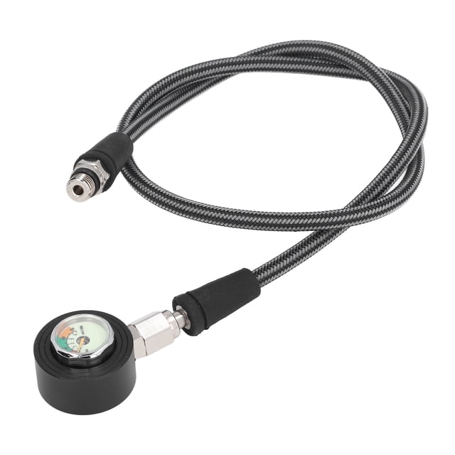 Manómetro de Buceo, Manómetro de Buceoo Luminoso Profesional 300 Bar Con Con Manguera de Alta Presión para Regulador BCD Equipo de Buceo Submarino