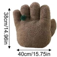 thumbnail image 2 of DJKDJL 15.75" Funny Hand Stuffed Animal Plush Toy with Ring, Meme-Inspired Soft Doll Pillow, Funny Desk Decoration, Cute Weird Plushie for Kids, Fans and Collectors, 2 of 5