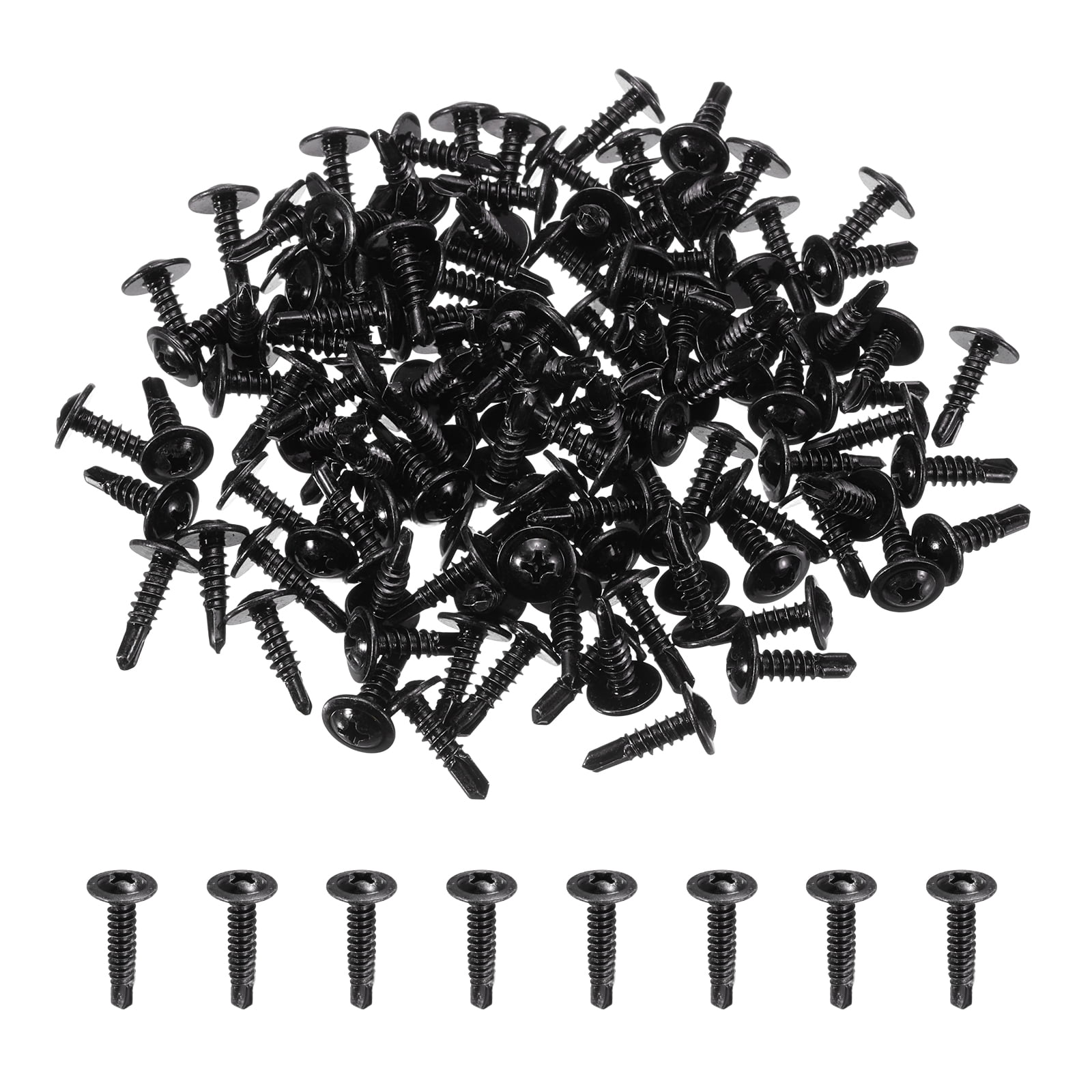 Uxcell 50Pcs ST5 x 40mm Pan Head Self Tapping Screws for Metal
