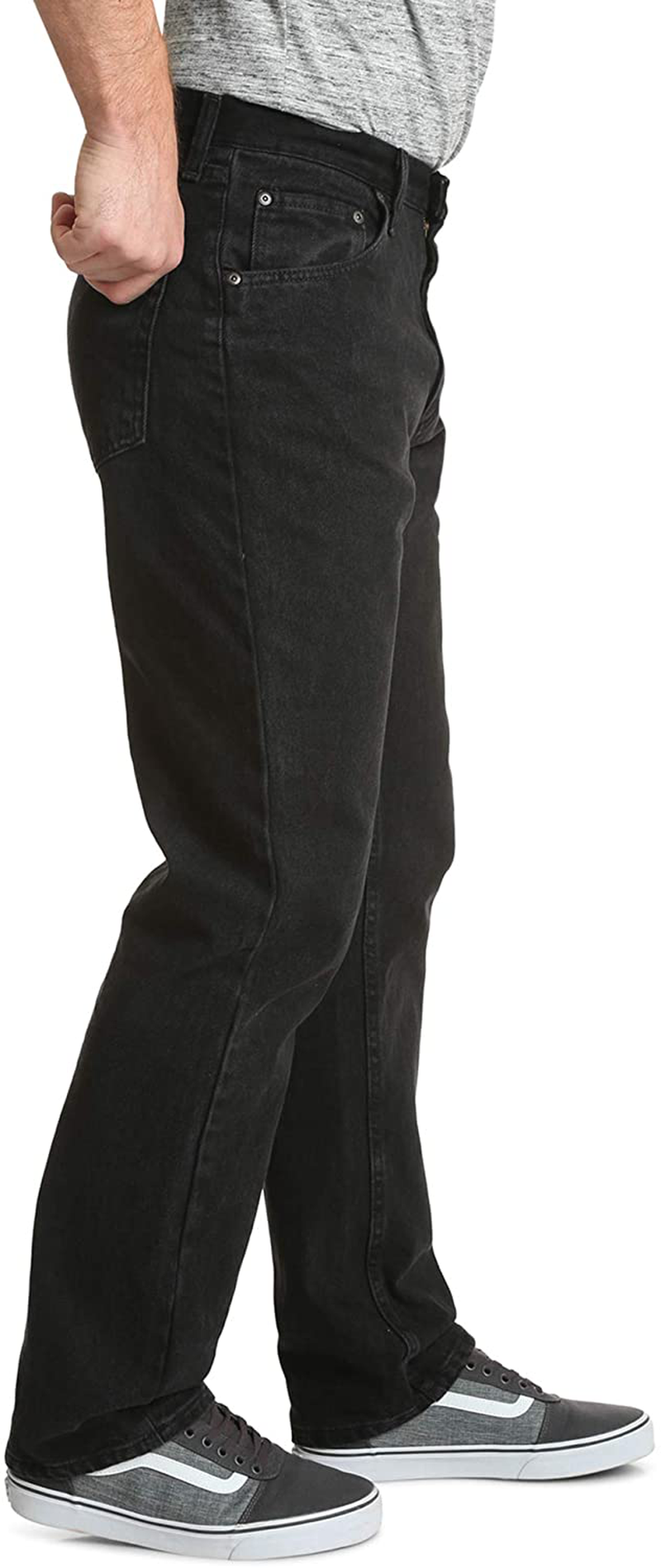Wrangler Authentics Mens Classic 5-Pocket Relaxed Fit Cotton Jean