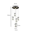 thumbnail image 3 of LAMPARA COLGANTE 5 LUCES LED DE CRISTAL, 3 of 3