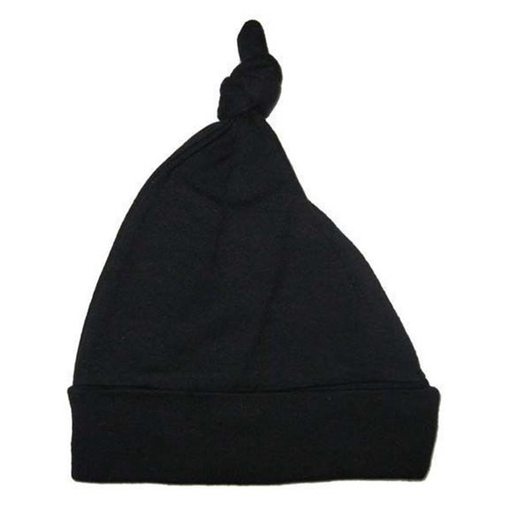 Black Knotted Baby Cap 1100black
