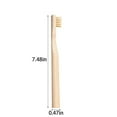 thumbnail image 2 of Manual Toothbrush 5Pcs Natural Biodegradable Toothbrush Soft Travel Toothbrush With Colorful Wooden Handle For Oral, Manual Toothbrushes for Women, 2 of 3