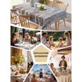 thumbnail image 5 of Blue Brown Forest Table Cloth, Modern Oil Painting Art Waterproof Tablecloth for Square Tables, Reusable Washable Fabric Table Cover for Restaurant Kitchen Dining Tables 60"x60", 5 of 6