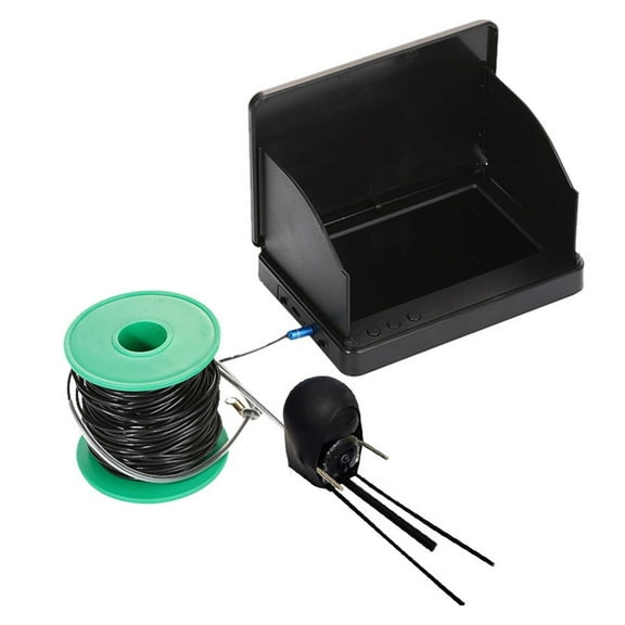 5.0 Inch IPS Screen Underwater Fishing Camera 220° Wide-angle Night Vision HD Fish Finder 30M IP68 Waterproof Video Fish Finder Waterproof Underwater Fish Finder