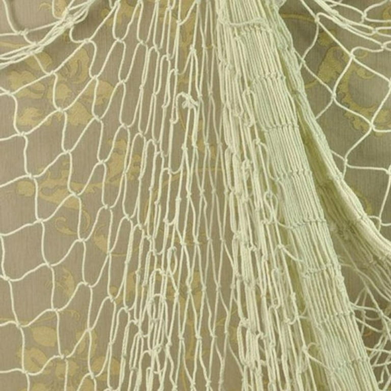 White Decorative Fish Net (1 Net approx. 3+ x 6+ feet) Cotton White