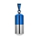thumbnail image 2 of Collar de píldoras, urna de cremación, colgante, porta perfume, porta cenizas, joyería, regalo Azul, 2 of 9