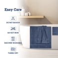thumbnail image 2 of Casa Lino 8Pc Premium Bath Towel Set (2 Bath Towels, 4 Washcloths, 2 Hand Towels) - 100% Cotton, 400GSM & Ultra Absorbent (Cobalt), 2 of 6