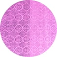thumbnail image 1 of Ahgly Company Indoor Round Abstract Pink Modern Area Rugs, 3' Round, 1 of 4