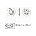 thumbnail image 6 of UltraHC Coated High Carbon Brake Rotor, Rear Left UR004652, 6 of 6