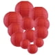 thumbnail image 2 of Linternas De Papel Linternas de lámpara de papel de 4 pulgadas, lámpara de bola de papel plegable para fiesta de boda rojo Sywqhk Libre de BPA, 2 of 5