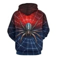 thumbnail image 2 of LAOLIUSN Novelty Long Sleeve Hoodie Funny Spider Graphic Sweatshirts S-4XL, 2 of 7