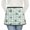 Pug Crown Gingham, variant on Boston Terrier and Floral Orange Pattern Server Half Apron with Pockets,22.8 X 11.8 Inch Half Waist Design with Black Trim,Restaurant Waitstaff Uniform