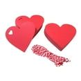thumbnail image 4 of jifeng 100 Pcs Étiquettes Suspendues en Forme de Cœur en Papier Kraft pour Emballage DIY Rouge, 4 of 9