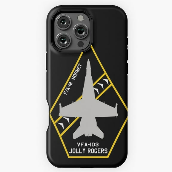 VFA-103 Jolly Rogers Patch Phone Case for iPhone 16 15 14 13 12 11 Pro Max M890601