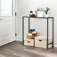 thumbnail image 4 of Industrial Wood Narrow Entryway Table Console Table Sofa Table for Living Room, 4 of 12