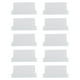thumbnail image 1 of 10 PCS White Curtains Plastic Bottom Plate PVC Vertical Blind Fittings Slat Louver Weights Vertical Blind Replacement Slat, 1 of 3