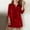 Red, variant on Tdoqot Girls Velvet Sequin Dress- Long Sleeve Luxurious Turndown Collar Soft Kids Party Mini Dresses Red Size 10-12 Years