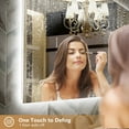 thumbnail image 6 of Navi LED Bathroom Mirror 72" x 36" with Backlit,Mirror with Lights Wall Mounted Anti Fog,Led Mirror for Bathroom,HD Tempered Glass,Shatter-Proof, 6 of 12