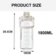 thumbnail image 2 of Botella de agua grande, botella de agua grande a prueba de fugas con asa Tritan para fitness, deportes al aire libre, 2 of 5