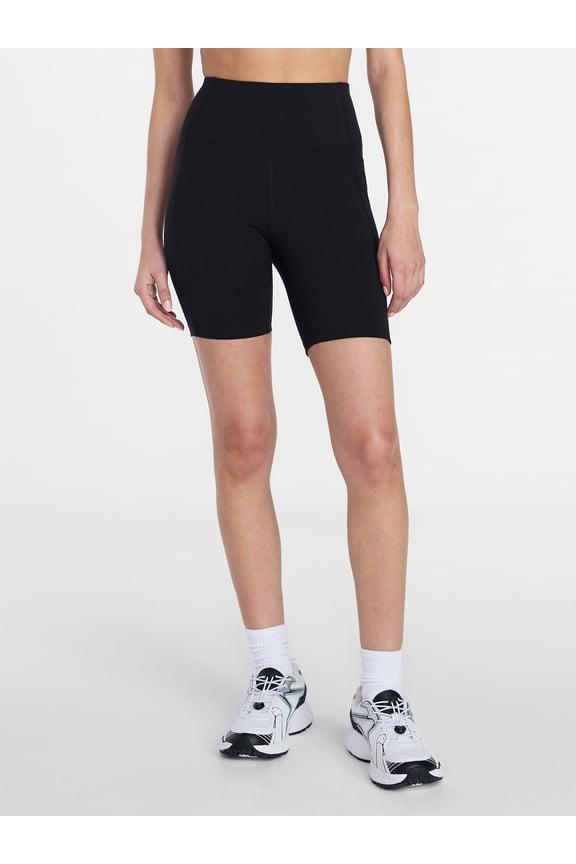 Women's and Women's Plus High Rise Bike Shorts, 7" Inseam, Size XS-4X