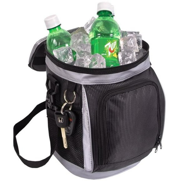 Debco CB4021 Elite Golf Bag Shaped Cooler Black White with Two Tone Grey Highlights