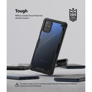 Ringke Fusion-X Case Compatible with Samsung Galaxy M51, Hard Back Shockproof Bumper Cover - Black