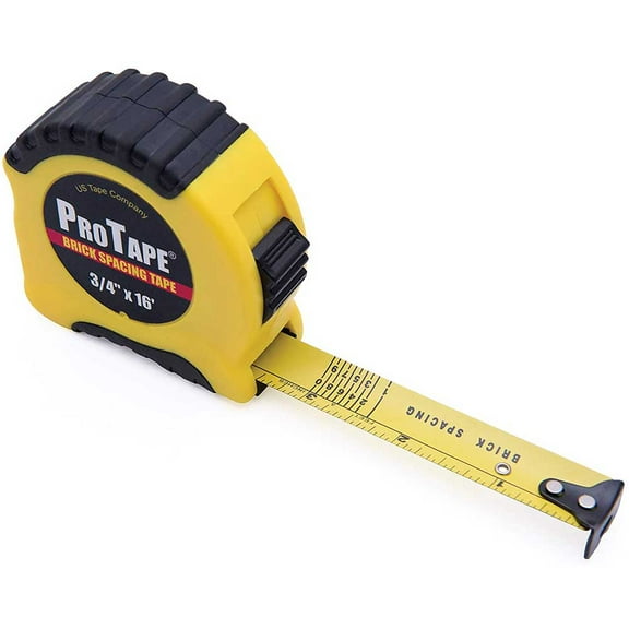 US Tape 52436 3/4" x 16' XR Series Brick Spacing Durable ProTape