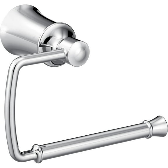 Moen YB2108CH Dartmoor Single Post Toilet Paper Holder, Chrome
